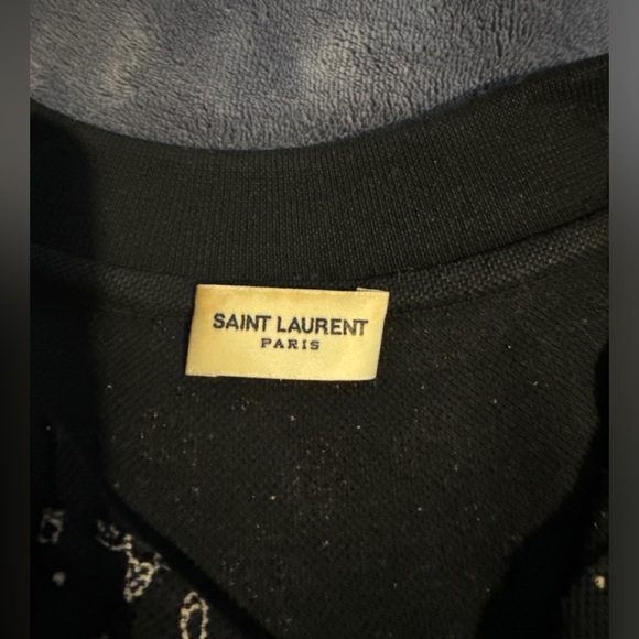 Saint Laurent Robot-print polo shirt - Picture 3 of 8